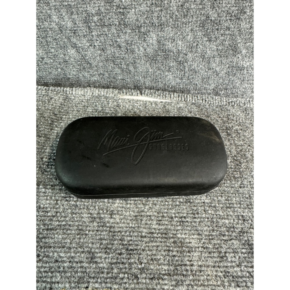 Maui Jim Black Metal Wrap Polarized Sunglasses with Hard Case